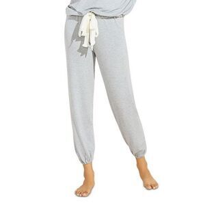 Eberjey Slouchy Lounge Heather Cotton Blend Jogger XS Grey